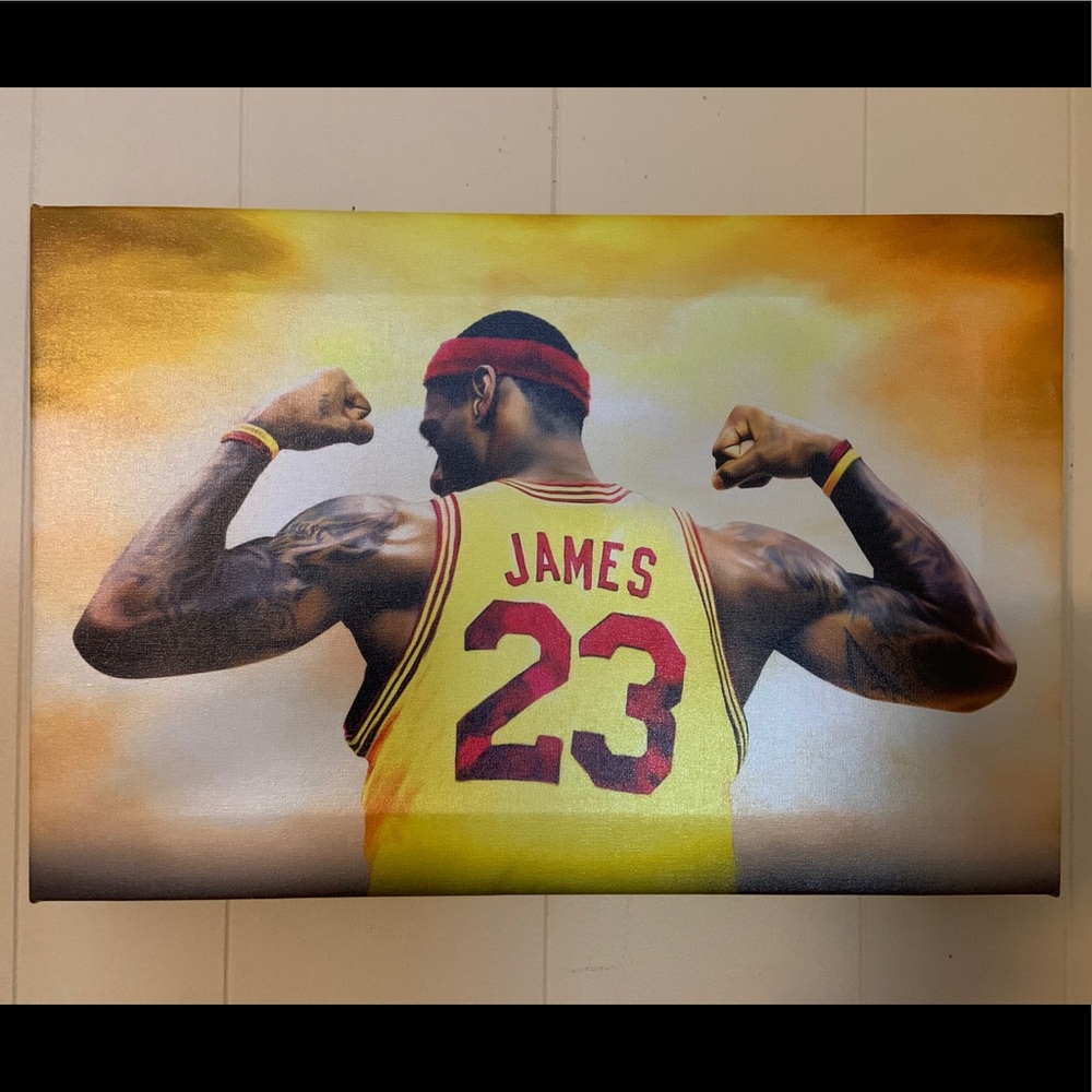 Lebron James "Cleveland Cavaliers” canvas